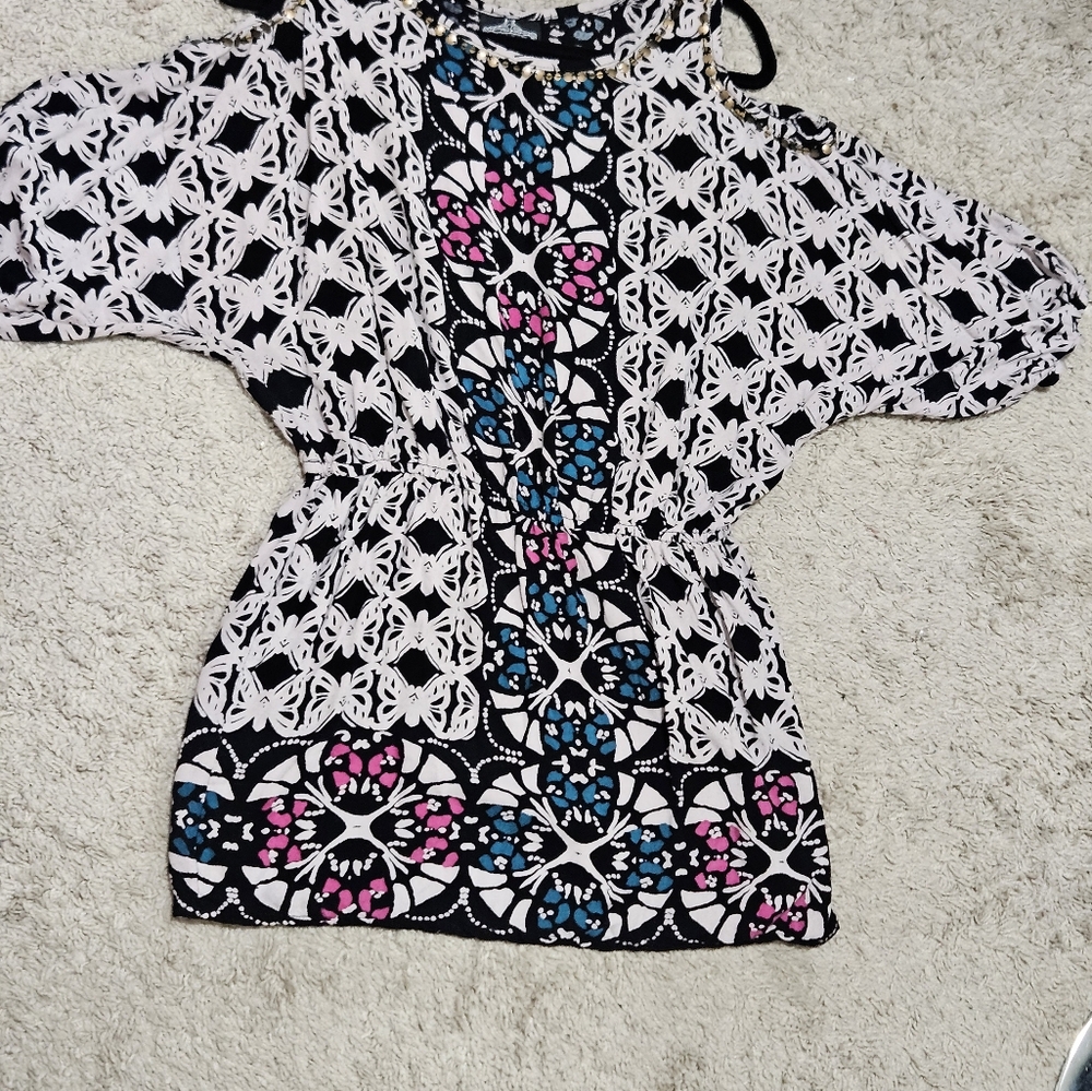 Angie boho tunic or dress L EUC - Picture 3 of 13